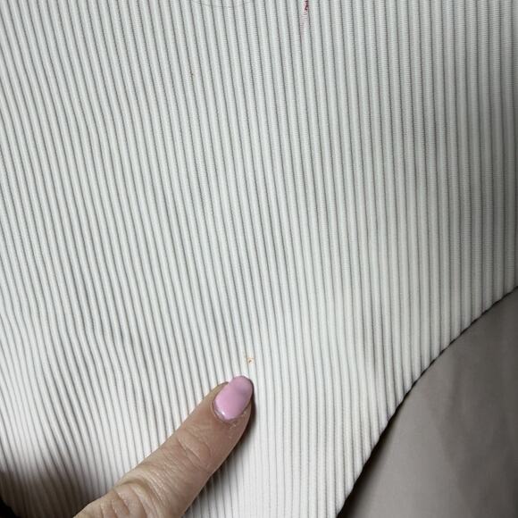 Lululemon Clear Waters Ribbed High-Waist Skimpy Bikini Bottom Ivory - Picture 6 of 8